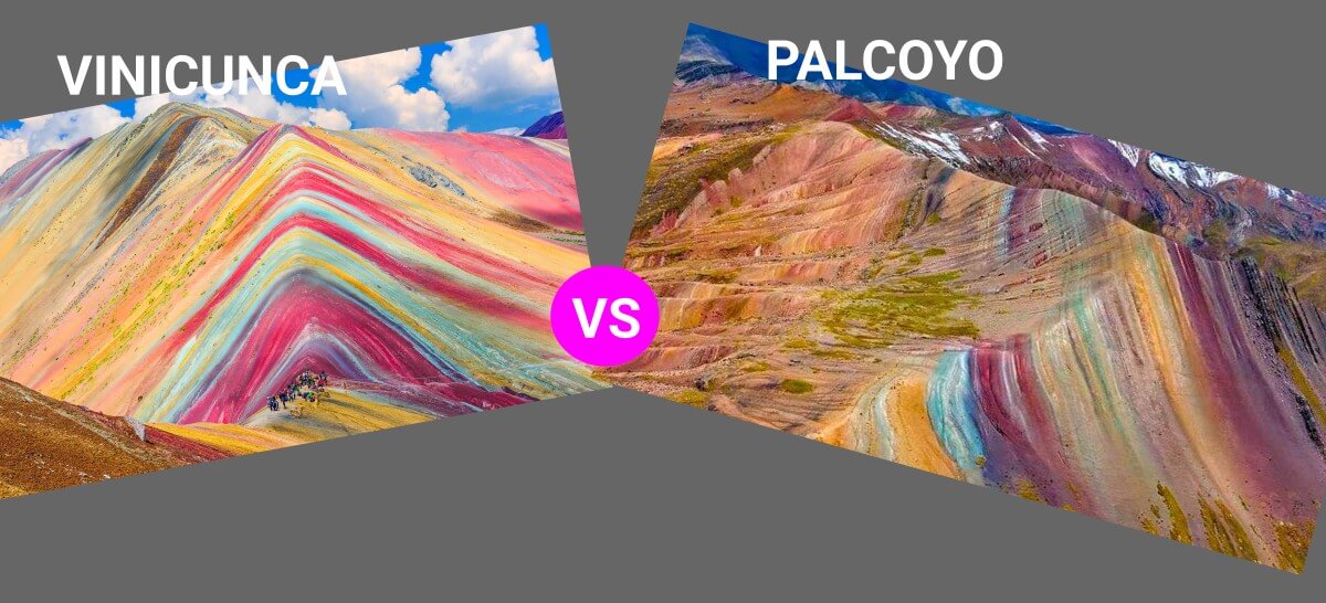 Las Montañas de Colores en Cusco: Vinicunca vs. Palccoyo